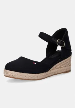 Tommy Hilfiger espadrile pentru femei MID WEDGE ESPAD CLOSED TOE imagine
