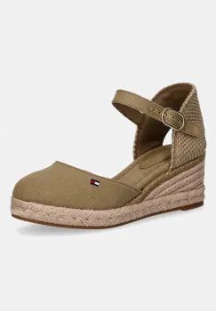 Tommy Hilfiger espadrile pentru femei MID WEDGE ESPAD CLOSED TOE imagine