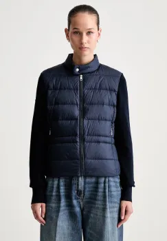 Tommy Hilfiger geaca cu puf pentru femei cu amestec de lana imagine