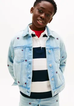 Tommy Hilfiger geaca de blugi pentru copii, din bumbac imagine