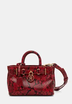 Tommy Hilfiger geanta shopper pentru femei din piele imagine