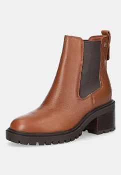 Tommy Hilfiger ghete chelsea de piele TH LEATHER CHELSEA CLEATED HEEL imagine