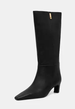 Tommy Hilfiger ghete de piele SQUARE TOE KITTEN LONG imagine