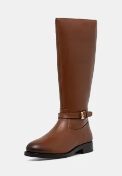 Tommy Hilfiger ghete de piele TH BUCKLE RIDING LTHR LONG BOOT imagine