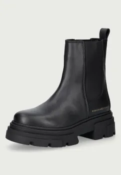 Tommy Hilfiger  ghete scurte cu platforma pentru femei din piele LEATHER CHUNKY CHELSEA BOOT imagine