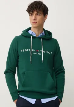 Tommy Hilfiger hanorac cu gluga barbatesc cu bumbac imagine
