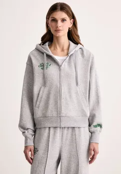 Tommy Hilfiger hanorac cu gluga pentru femei cu bumbac imagine