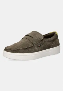 Tommy Hilfiger mocasini barbatesti din piele intoarsa MODERN LIGHT HYBRID SUEDE LOAFER imagine