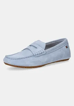 Tommy Hilfiger mocasini din piele intoarsa FLAG SOFT SUEDE DRIVER LOAFER imagine