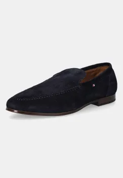 Tommy Hilfiger mocasini din piele intoarsa TH FLEXIBLE SUEDE LOAFER imagine