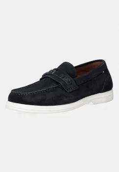 Tommy Hilfiger mocasini pentru barbati, din piele intoarsa LIGHT SUEDE FLAG HARDWARE LOAFER imagine