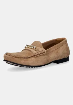 Tommy Hilfiger mocasini pentru femei din piele intoarsa TH CHAIN SUEDE LOAFER imagine