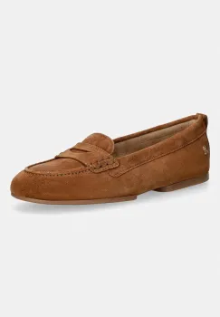 Tommy Hilfiger mocasini pentru femei, din piele intoarsa TH FLEX SUEDE LOAFER BALLERINA imagine