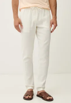 Tommy Hilfiger pantaloni pentru barbati, cu amestec de in imagine
