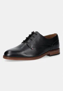 Tommy Hilfiger pantofi barbatesti din piele HILFIGER LEATHER DRESS SHOE imagine