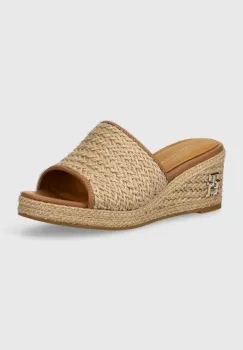 Tommy Hilfiger papuci TH ROPE WEDGE SANDAL imagine