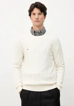 Tommy Hilfiger pulover barbatesc din bumbac imagine