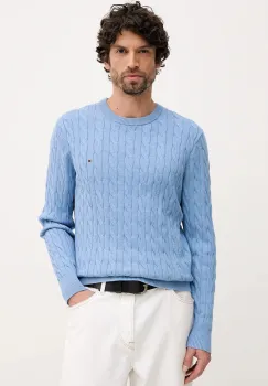 Tommy Hilfiger pulover barbati din bumbac imagine