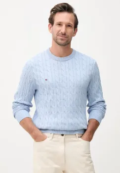 Tommy Hilfiger pulover barbati din bumbac imagine
