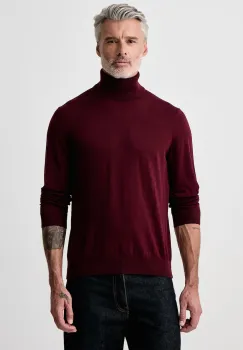 Tommy Hilfiger  pulover cu guler inalt barbatesc din lana imagine