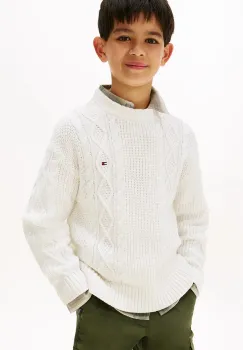 Tommy Hilfiger pulover de bumbac pentru copii imagine