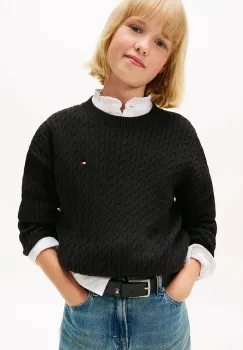 Tommy Hilfiger pulover de bumbac pentru copii imagine