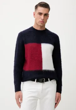 Tommy Hilfiger pulover din amestec de lana imagine