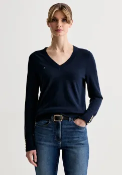 Tommy Hilfiger pulover pentru femei cu bumbac imagine