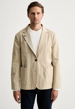 Tommy Hilfiger sacou cu un singur rand de nasturi pentru barbati din bumbac imagine