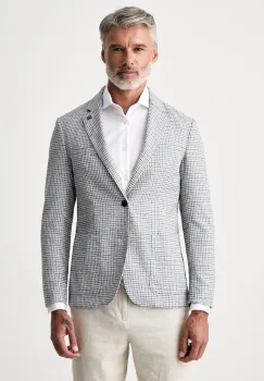 Tommy Hilfiger sacou cu un singur rand de nasturi pentru barbati din bumbac imagine