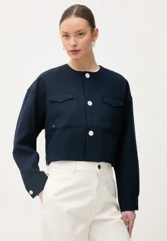 Tommy Hilfiger sacou cu un singur rand de nasturi pentru femei, cu vascoza imagine