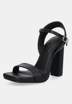 Tommy Hilfiger sandale de piele HIGH HEEL LEATHER SANDAL imagine