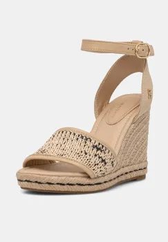 Tommy Hilfiger sandale HIGH WEDGE ESPAD RAFFIA imagine