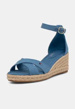 Tommy Hilfiger sandale wedges MID WEDGE ESPAD X CROSS imagine