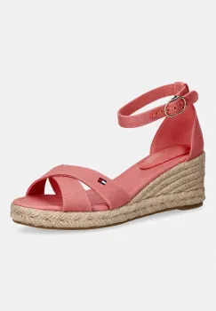 Tommy Hilfiger sandale wedges MID WEDGE ESPAD X CROSS imagine