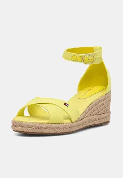 Tommy Hilfiger sandale wedges MID WEDGE ESPAD X CROSS imagine