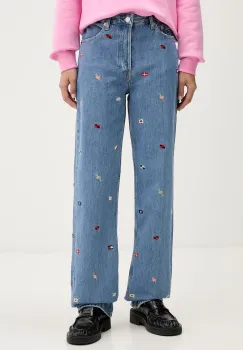 Tommy Jeans blugi drepti pentru femei imagine