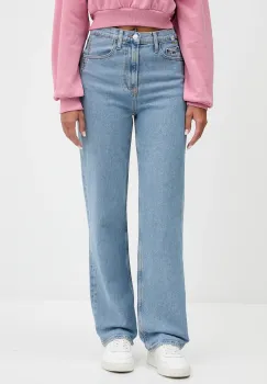 Tommy Jeans blugi high waist, DW0DW22147 imagine