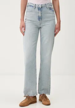 Tommy Jeans blugi straight pentru femei imagine