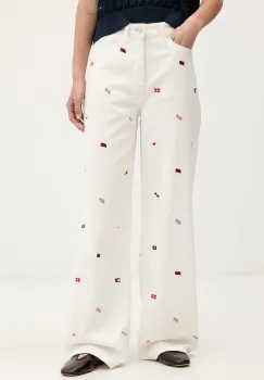 Tommy Jeans blugi wide leg pentru femei imagine