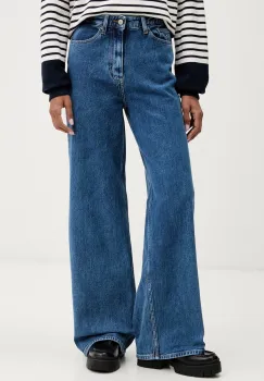 Tommy Jeans blugi wide leg pentru femei imagine