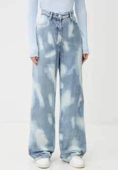 Tommy Jeans blugi wide leg pentru femei imagine