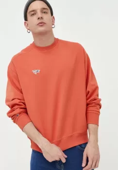 Tommy Jeans bluza barbati, culoarea bordo, neted imagine