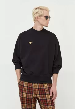 Tommy Jeans bluza barbati, culoarea negru, neted imagine