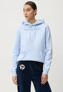 Tommy Jeans bluza femei, cu gluga, cu imprimeu, DW0DW17324 imagine
