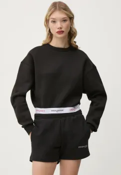 Tommy Jeans bluza femei, culoarea negru, melanj, DW0DW19402 imagine