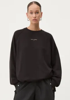 Tommy Jeans bluza femei, culoarea negru, neted, DW0DW18764 imagine