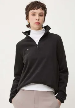 Tommy Jeans bluza femei, culoarea negru, neted, DW0DW19751 imagine
