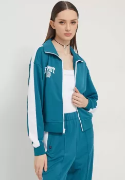 Tommy Jeans bluza femei, culoarea verde, modelator imagine