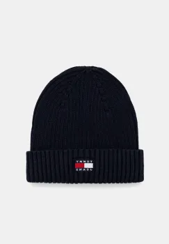 Tommy Jeans caciula din bumbac culoarea bleumarin, AW0AW17899 imagine